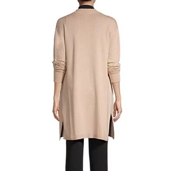 Worthington Petite Womens Long Sleeve Open Front Cardigan Size PXXL Tan NEW - Picture 4 of 12